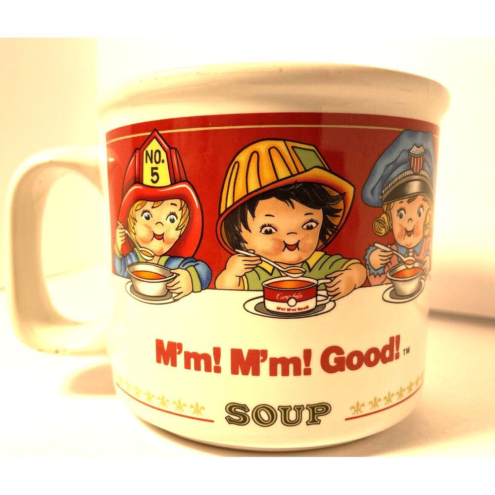 Campbell's Soup Mug Vintage Ceramic 14oz By Westwood 1993 M'm! M'm! Good!  Soup